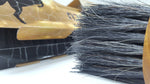 Base broom superior Made Pure horsehair 11.80" x 3.15" x 3.15" inch / 30 cm, Natural wooden  "like an Old time"